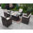 4 - Person Wicker Patio Dining Set with Square Table , Cushions Included