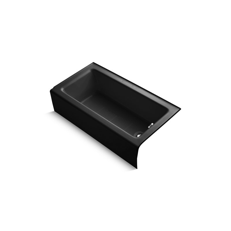 Bellwether 60" x 32" Soaking Bathtub, Black Black, Right