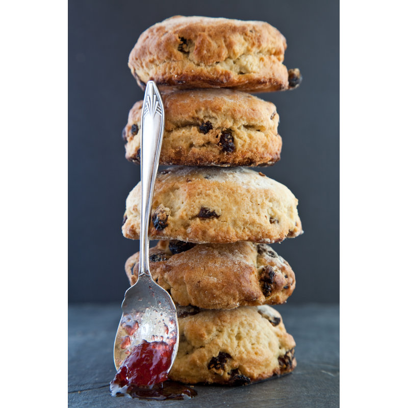 Baked Fruit Scones by GordonBellPhotography - Wrapped Canvas Print, 122cm H x 81cm W x 3.8cm D