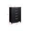 Armoire moderne à finition noire avec beaucoup d'espace de rangement et 1 pièce-463874664