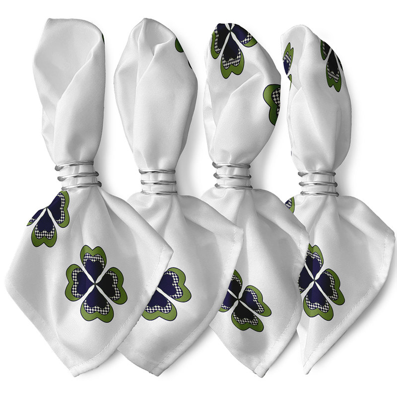 Charliene Polyester Geometric Square Napkin