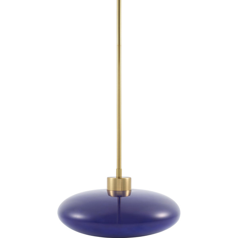 Agostino Single Light Pendant, Bright Blue