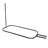 Utopia Alley Rustproof Aluminum Hoop Shower Rod With Ceiling Support for Clawfoot Tub, 54 Inch Extra Large Size by 26 Inch-50129351