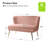 Euclid 47" Velvet 2-Seat Armless Loveseat-905681832