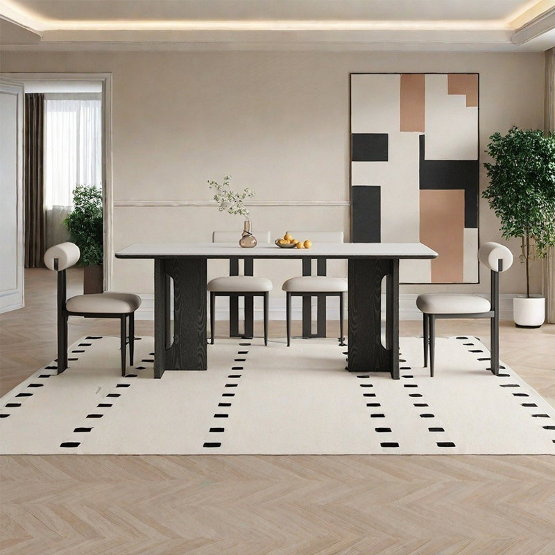 Ensemble de table de salle à manger rectangulaire Nordic Light, H 29,5 po x L 63 po x l 31,5 po