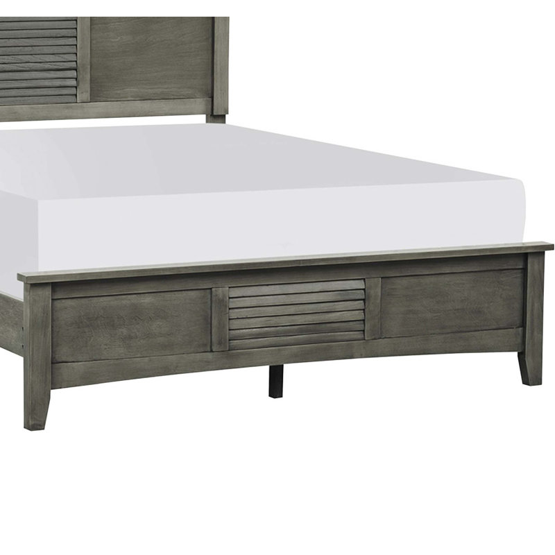 Lit simple de style transitionnel fabriqué en placage de bouleau, idéal pour un décor de chambre polyvalent et un sommeil confortable