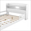 Lit de rangement Holman Guilluame, lit plateforme avec éclairage à DEL intégré, tête de lit et garde-corps de rangement, cadre de lit-1195646517-1195646516