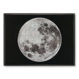 Silver Leaf Moon Print