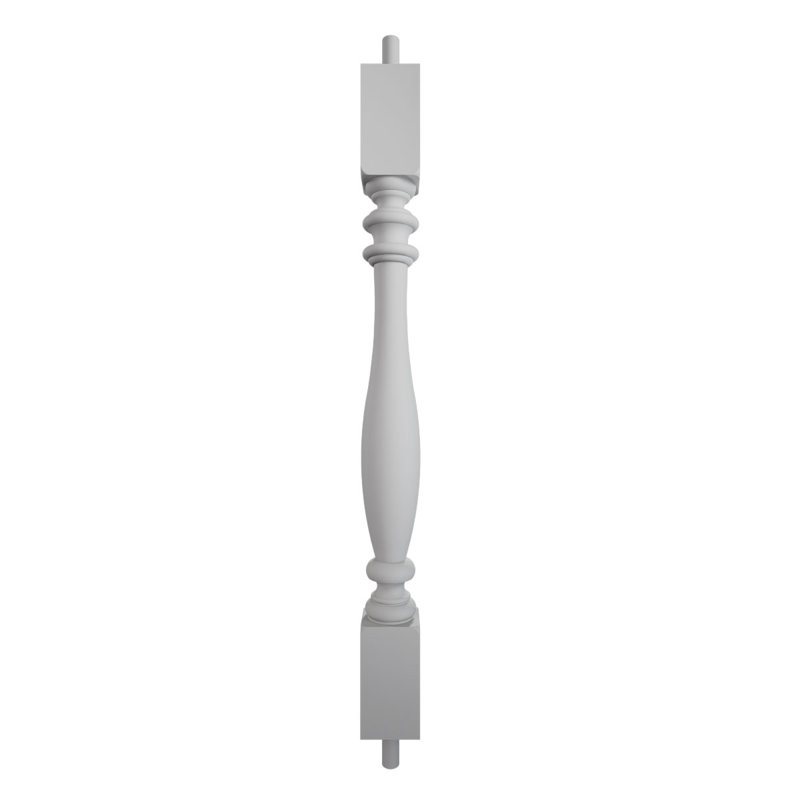Balustre Amy Endurathane série 500, polyuréthane apprêté en usine, H 28 po x l 2,5 po x P 2,5 po