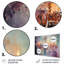 Lustre impressionniste splendeur pointillisme - lustre mural en métal-1858832418
