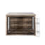 Chenil en bois pour chien avec double ouverture - Mobilier d'intérieur élégant pour animaux de compagnie