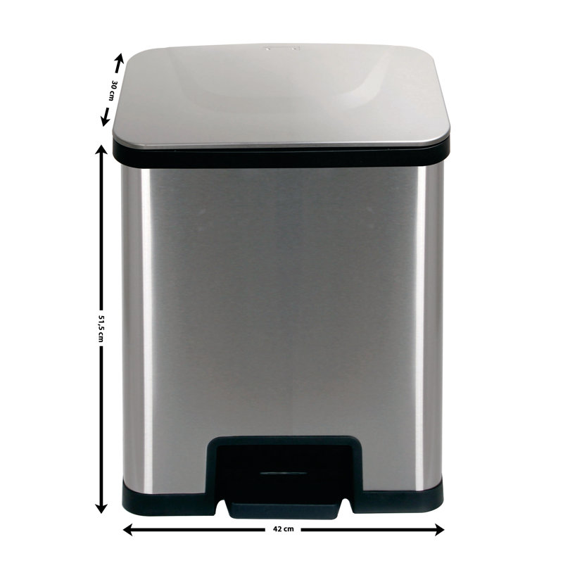 38 Litre Step On Trash Can