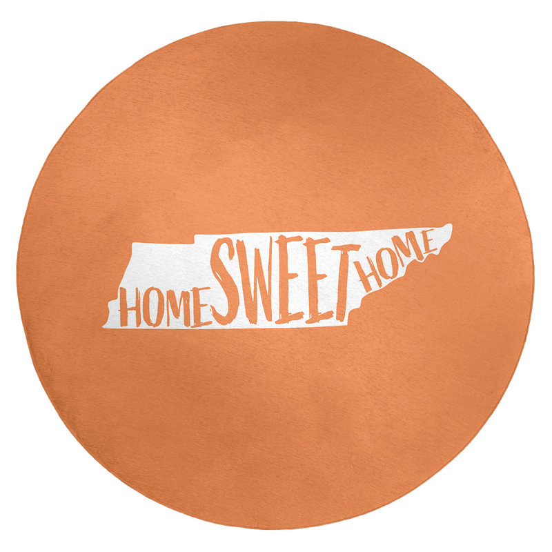 Chenille Indoor Rug, Round 5'