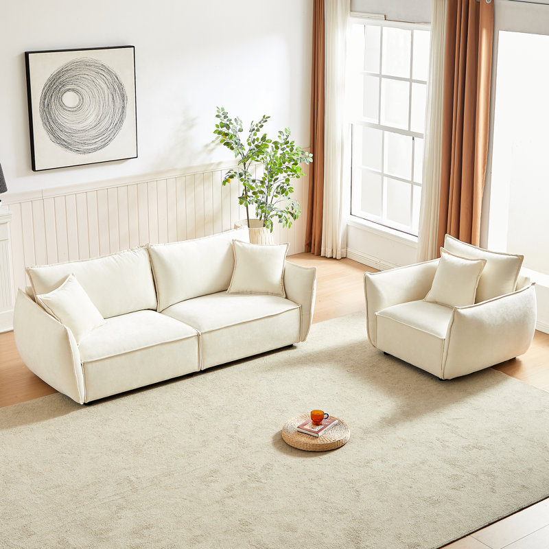 Surface de vie 3 + 1 avec revêtement en chenille et base en bois massif