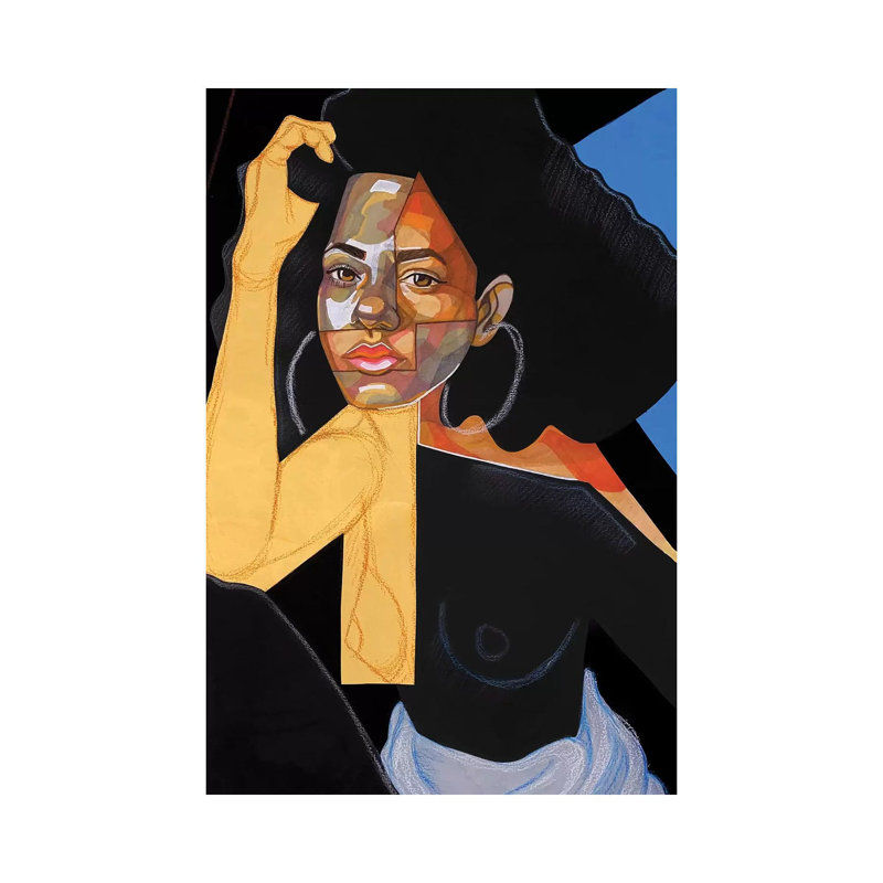 Black Picasso - Print on Canvas, Wrapped Canvas, 66.04 cm H x 45.72 cm W x 1.91 cm D