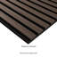 Panneau mural acoustique brun foncé 24 po x 48 po SereniSlats, panneau insonorisant à lattes de bois cannelé 3D (1 paquet / 8 pieds carrés)-125372150