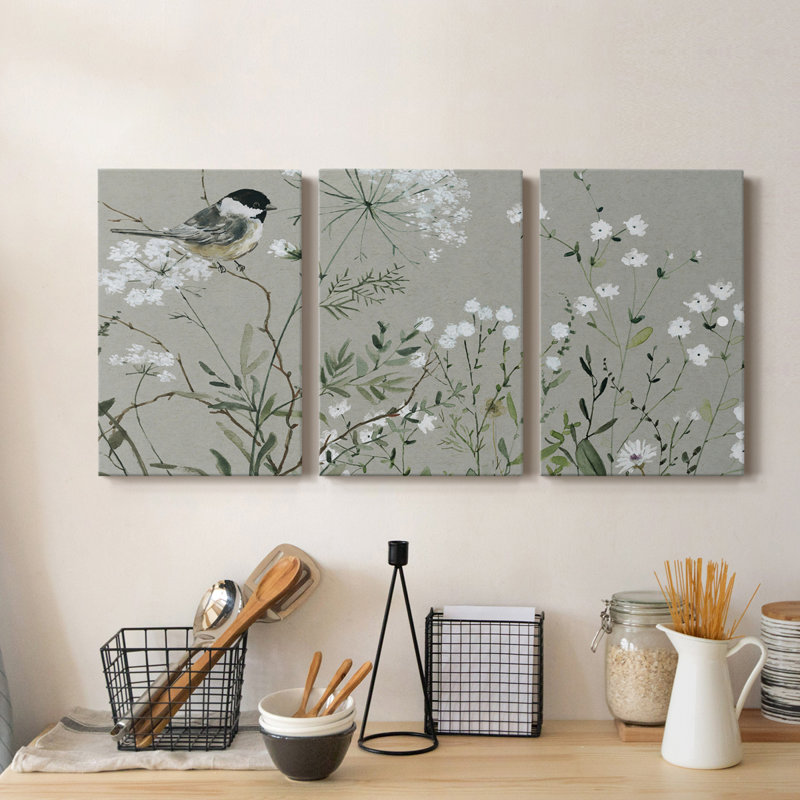 Bouquet de Grace Meadow I - Toile tendue avec châssis de qualité supérieure - prête à être accrochée