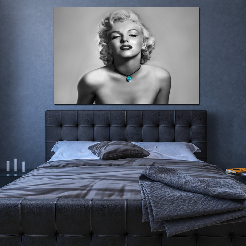 Impression sur toile Marilyn Monroe, H 30 po x l 45 po x P 0,1 po, Papier