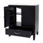 Meuble-lavabo 30 po avec lavabo style rétro, espace de rangement multifonctionnel, tablette de porte, porte à fermeture en douceur-446408840