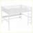 Queen Size Metal Loft Bed with Desk, Power Outlet, LED Lights, Space-Saving, Noise-Reduced, Black-1787658650