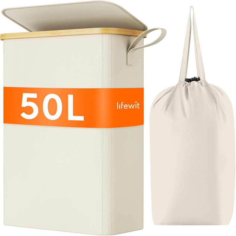 Laundry Hamper, White