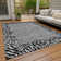Machine Washable Indoor/Outdoor Claudian ACN1230 Gray Rug