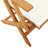 vidaXL Bistro Set Outdoor Patio Garden Furniture 3 Piece Fabric and Solid Wood-251291551
