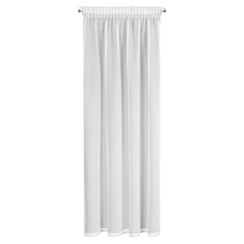 Vanesa 100% Polyester Sheer Curtain Single Panel, Width 140cm x height 270cm