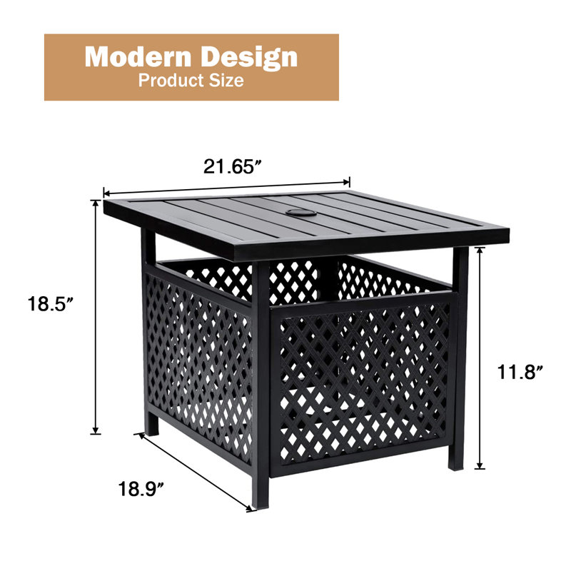 Table d'appoint en métal