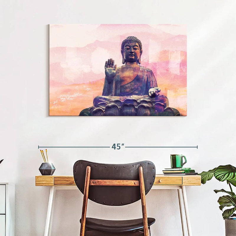 Adella Hengshan Bouddha assis, H 26 po x l 39 po