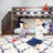 Aileana Twin Over Twin Solid Wood Low Bunk Bed with Stairs-34356355
