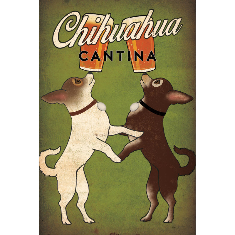Double Chihuahua by Ryan Fowler - Wrapped Canvas Art Prints, 46cm H x 30cm W x 3.8cm D