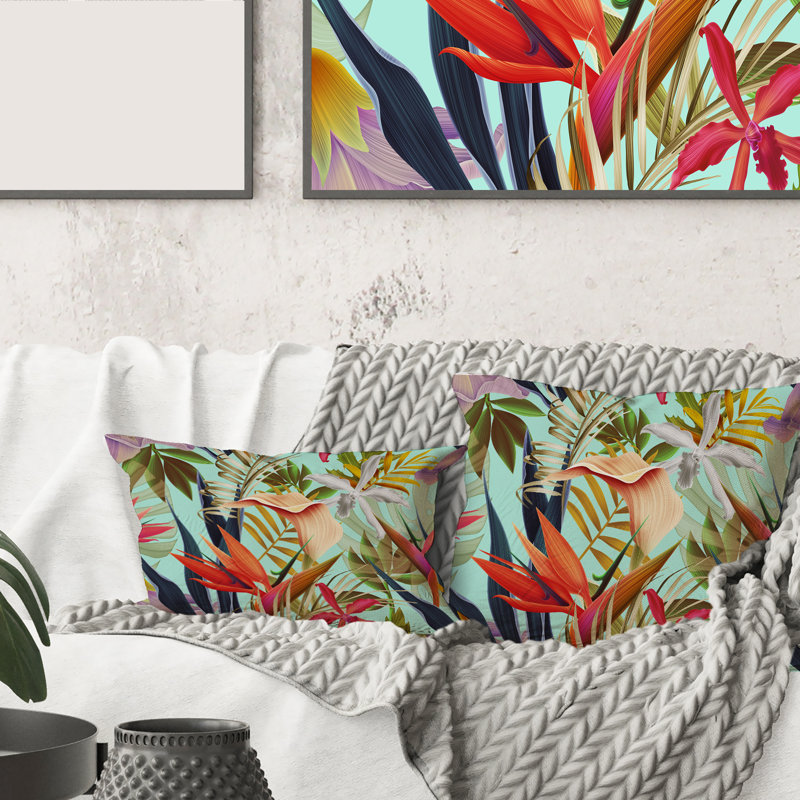 Floral Throw Pillow