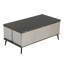 Ensemble de 5 tables basses à plateau relevable avec rangement et repose-pieds