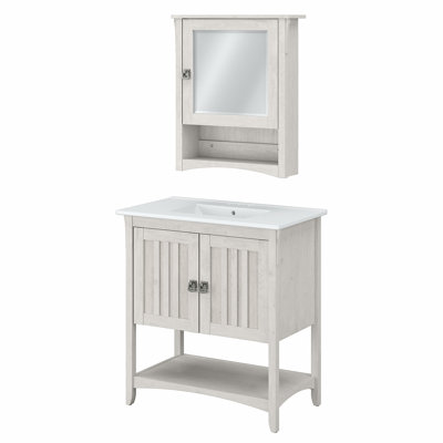 Ensemble de meuble-lavabo simple 32 "avec miroir 