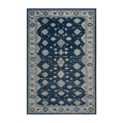 Machine Washable Overdyed Gray Area Rug