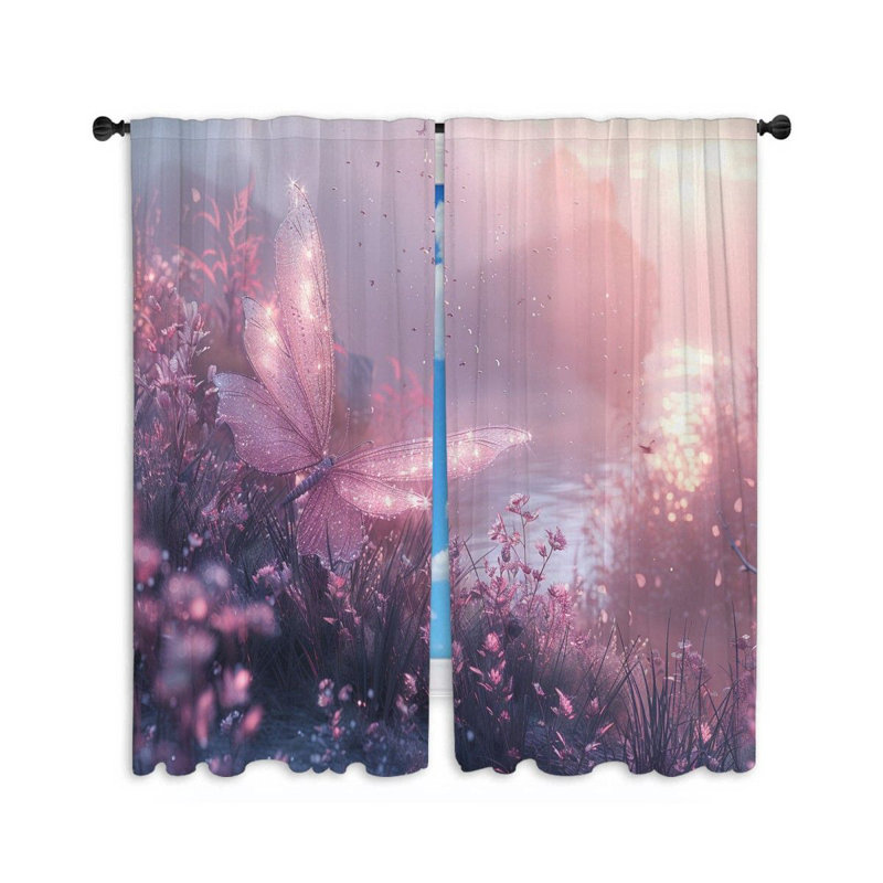 Edmundo Room Darkening Curtain Pair, 40" W x 63" L