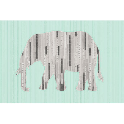 Drab Elephant - Wrapped Canvas Print
