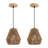 7.09 in. 2 Pack Boho Mini Rattan Pendant Light-1953159685