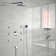 12 Inch Stainless Steel Shower System with Thermostatic Valve and Multi-Function Handheld Spray