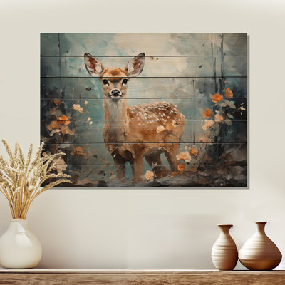" Deer Graceful Fawn Collage III "