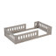 Lit plateforme simple naturel avec garde-corps et structure-2076306398
