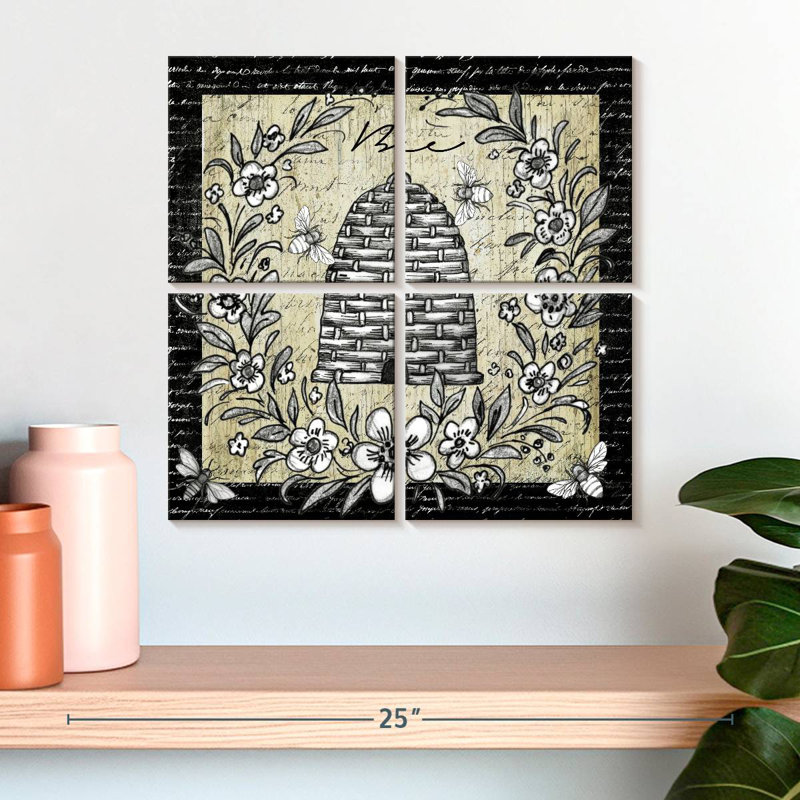 Motif ruche Brampt, H 18 po x l 18 po