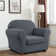 Elastic Textured Grid Separate Box Cushion Arm Chair Slipcover