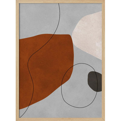 «Expressive conceptual», art mural texturé encadré