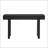 Narrow Console Table With Rattan Accent-1801037788