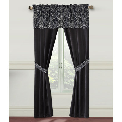 Haylee Paisley Room Darkening Thermal Rod Pocket Curtain Panels