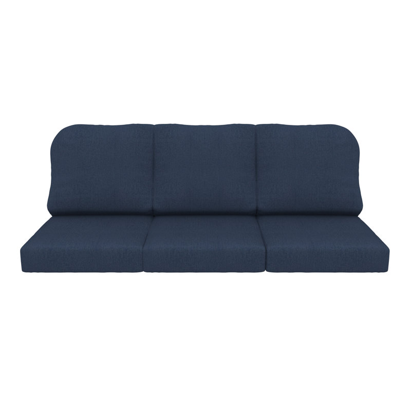 Outdoor Sunbrella® 3 Seater Sofa Cushions, Spectrum Indigo Sunbrella® Plainweave