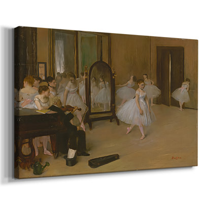 The Dancing Class (Metropolitan Museum Version)-Edgar Degas-Gallery Wrapped Canvas-c. 1870