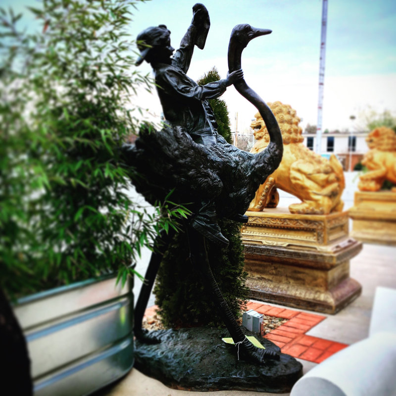 Bird Bronze Garden Statue